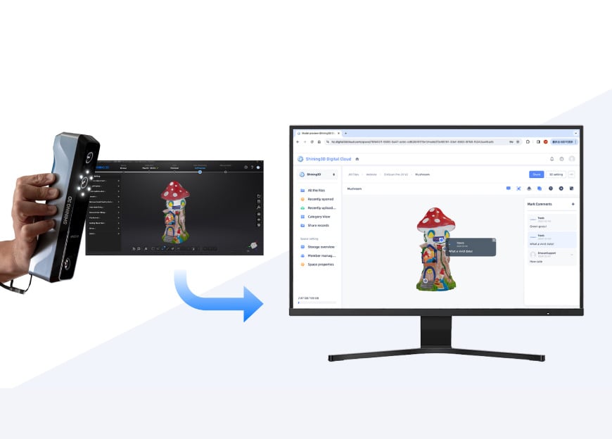 EINSTAR_shining3d nube